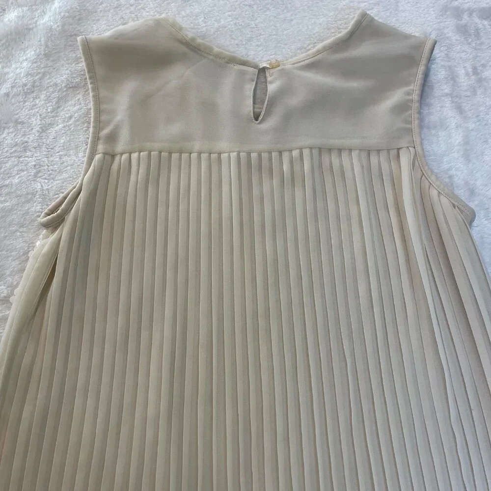 Mayoral Sequin Holiday Dress Girls‎ Size 12 Pleated Back Sleeveless Lined Formal